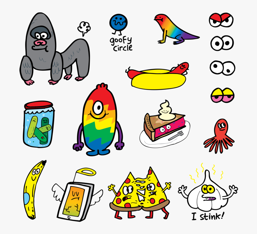 Easy Jon Burgerman Art, HD Png Download