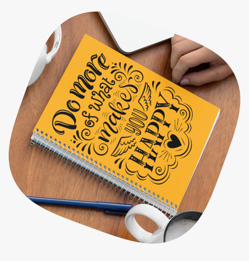 Custom Notebook With Quotes - Calligraphy, HD Png Download