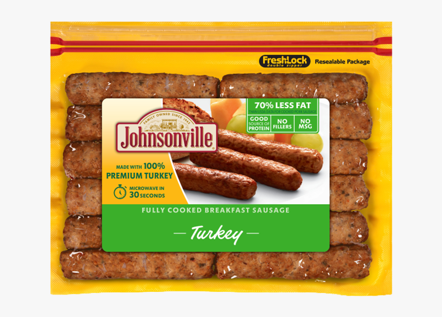 Johnsonville Fully Cooked Turkey Breakfast Sausage, HD Png Download
