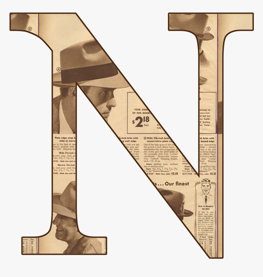 Newspaper Letter L Png, Transparent Png