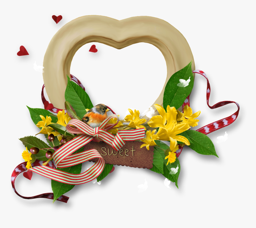 Love Ribbon Frame - Portable Network Graphics, HD Png Download