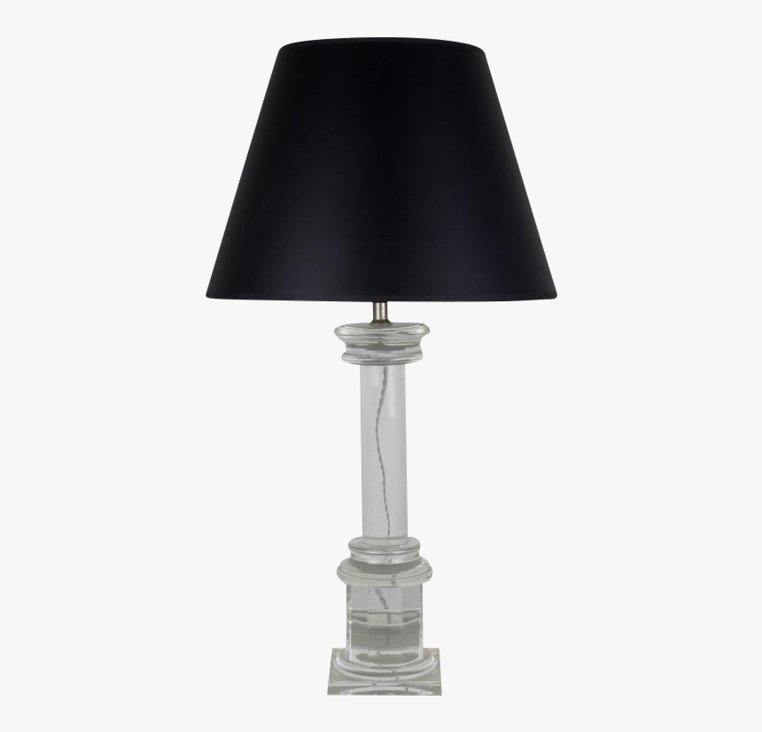 French Lucite Table Lamp 3253 - Lampshade, HD Png Download