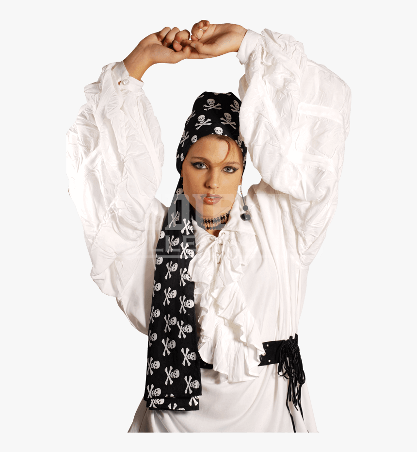 Pirate Skull Large Scarf , Png Download - Pirate Scarf, Transparent Png
