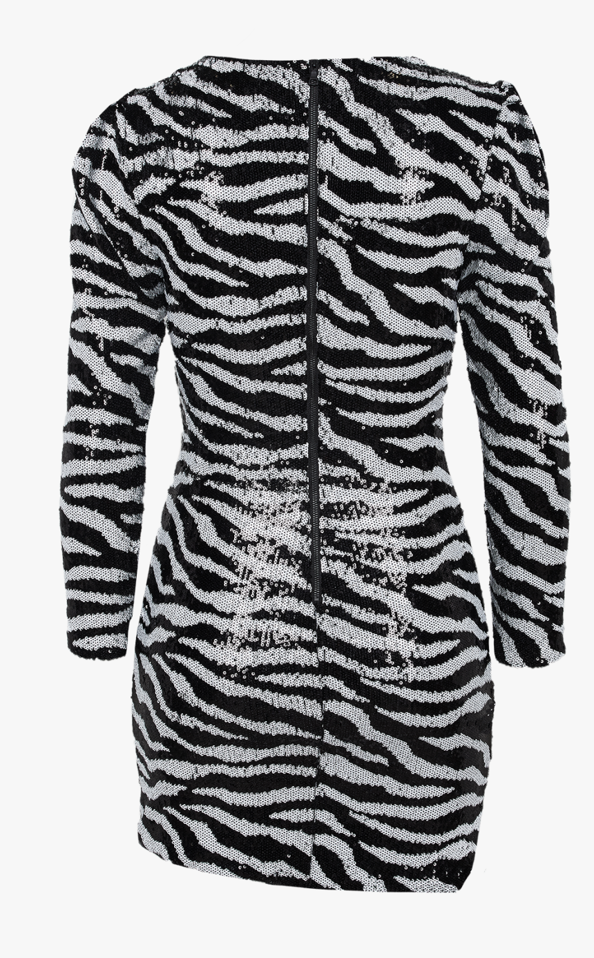 Sequin Zebra Dress In Colour Wind Chime - Cocktail Dress, HD Png Download