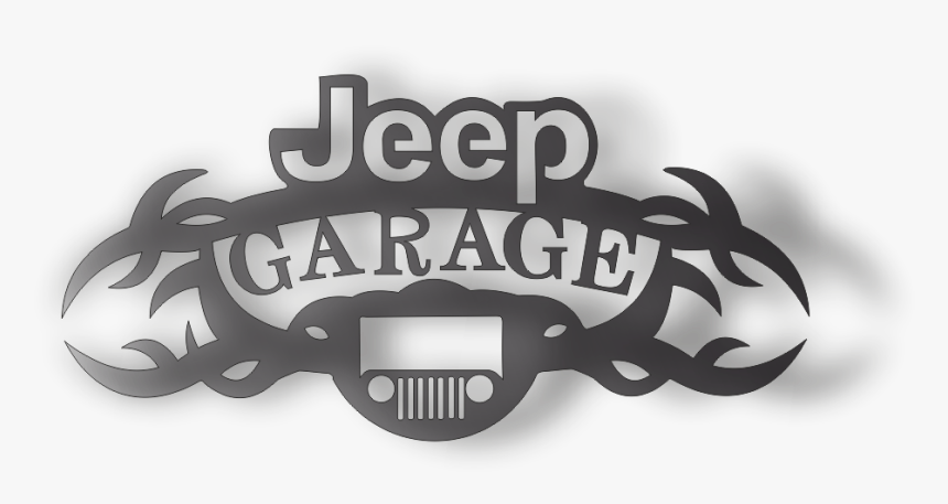 Jeep Garage Dxf Of Plasma Router Laser Cut Cnc Vector - Emblem, HD Png Download