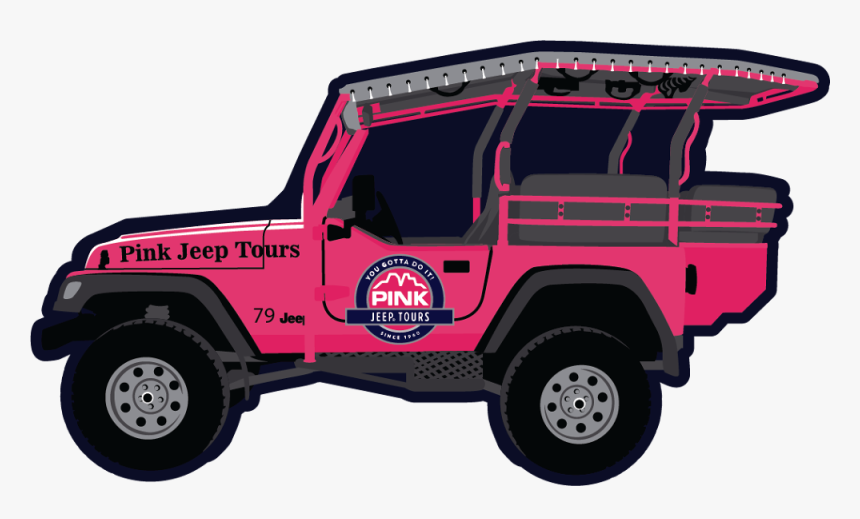 Pink Jeep Tours, HD Png Download
