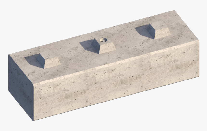 Duo Interlocking Block Bl3 - Concrete, HD Png Download