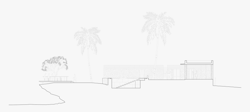 Main House Elevation - Sketch, HD Png Download