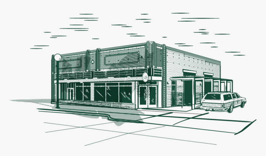 Tennyson Building Sketch - Architecture, HD Png Download