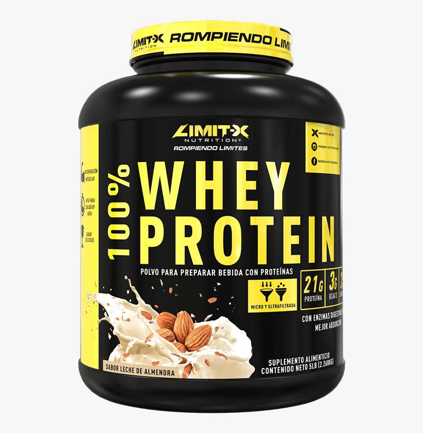 100% Whey Protein 5lb - Proteina Limitx, HD Png Download