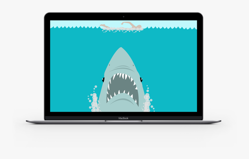 Sharkweek Laptop - Led-backlit Lcd Display, HD Png Download