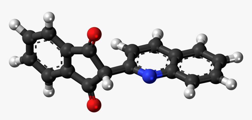 Quinoline Yellow Ss Molecule Ball - Ball-and-stick Model, HD Png Download