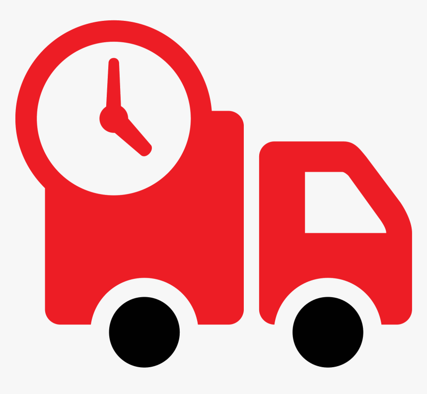 Delivery Clipart Food Cost - Delivery Icon Clock Png, Transparent Png