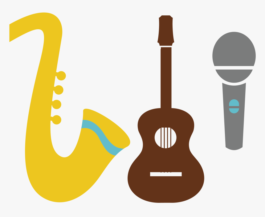 Acoustic Guitar Microphone Clip Art - Guitar, HD Png Download