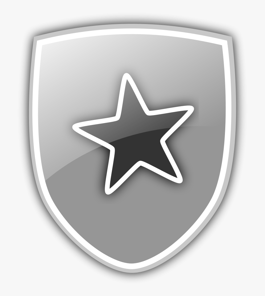 Shield Icon Svg Clip Arts - Shield Star Icon, HD Png Download