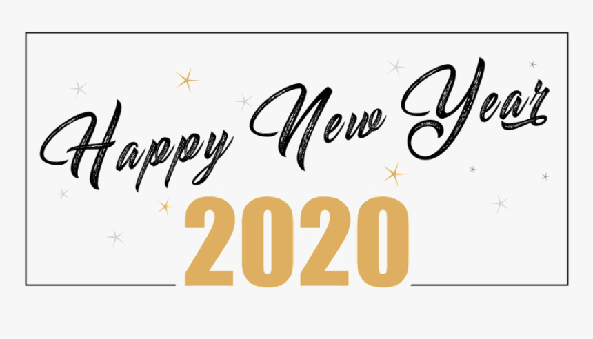 New Years - Happy New Year 2020 Text Png, Transparent Png