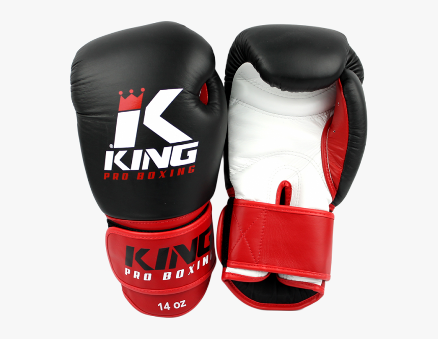 King Kpb 1 Boxing Gloves Pro Boxing Black/red Kpb 1zw - King Pro Boxing Gloves, HD Png Download