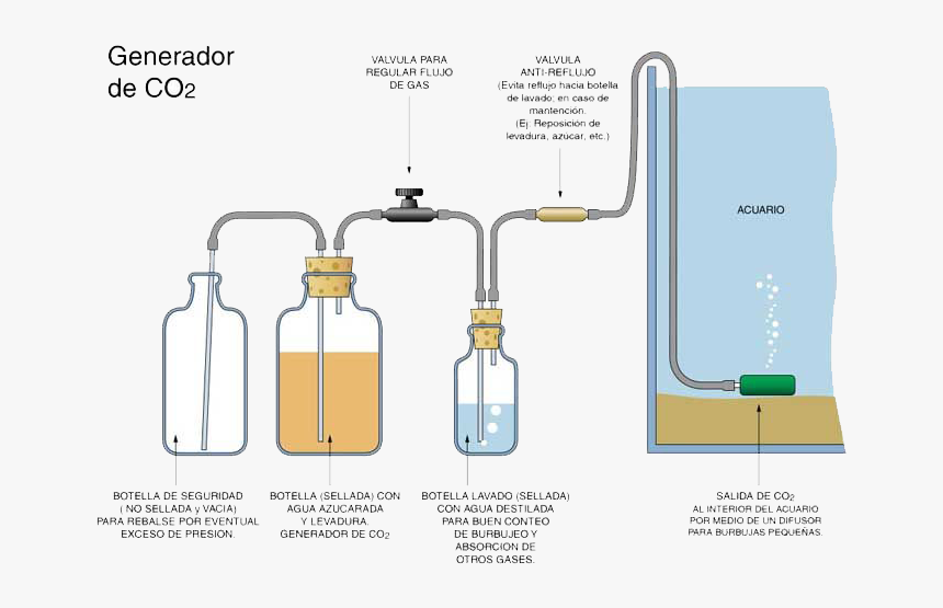 Co2 Para Acuario, HD Png Download