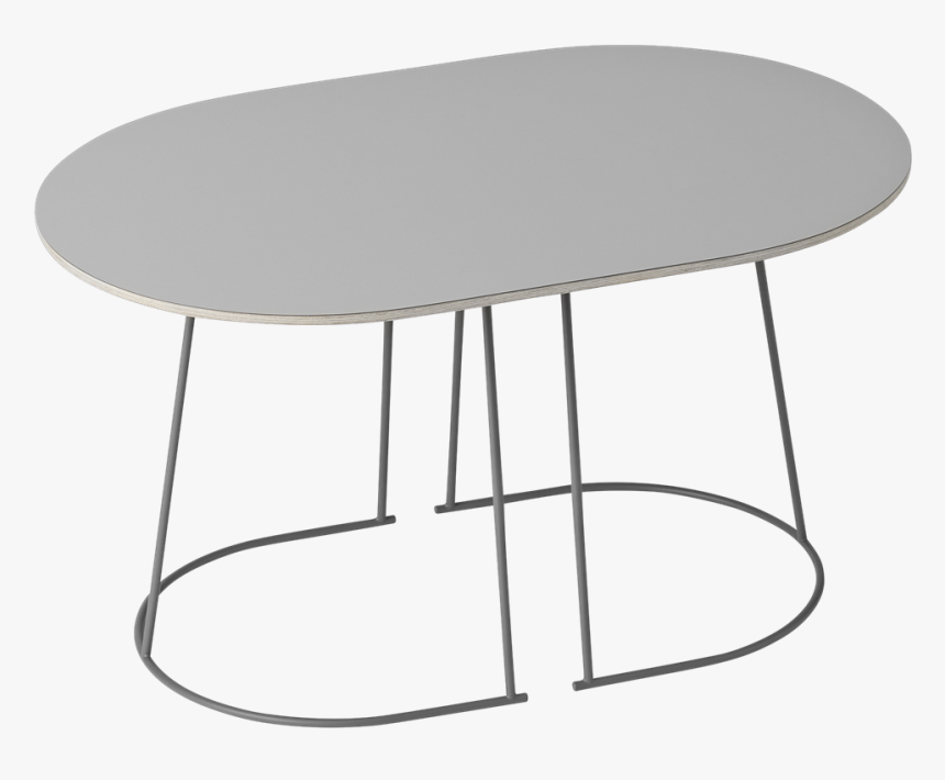16912 Airy Coffee Table Nano Small Grey - Muuto - Airy Half-size Coffee Table - Black, HD Png Download