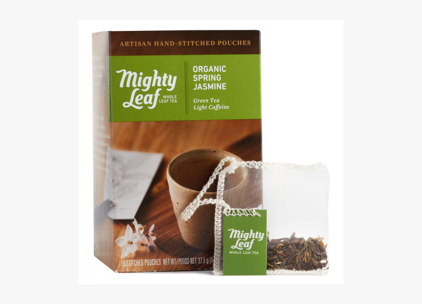 15 Count Box - Mighty Leaf Organic Jasmine Green Tea, HD Png Download