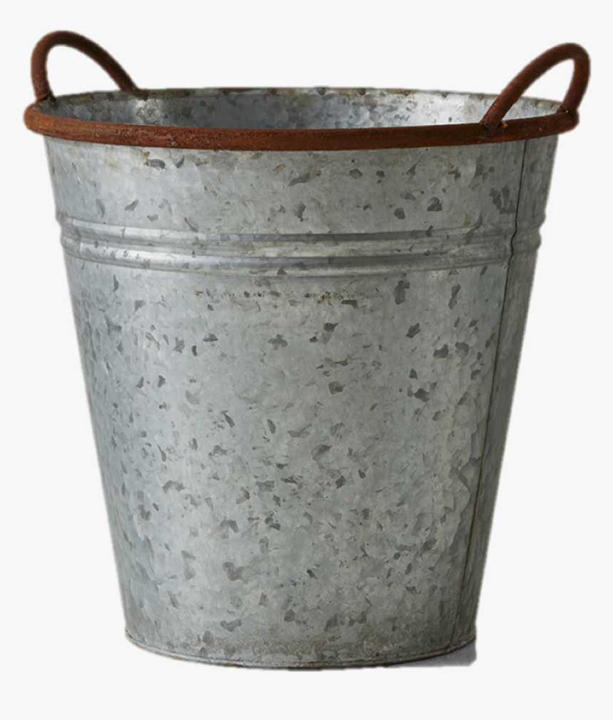 Bucket Transparent Iron - Flowerpot, HD Png Download