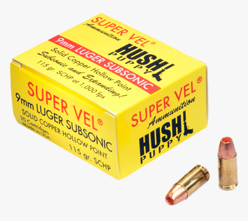 9mm Luger Subsonic 115 Gr - Bullet, HD Png Download