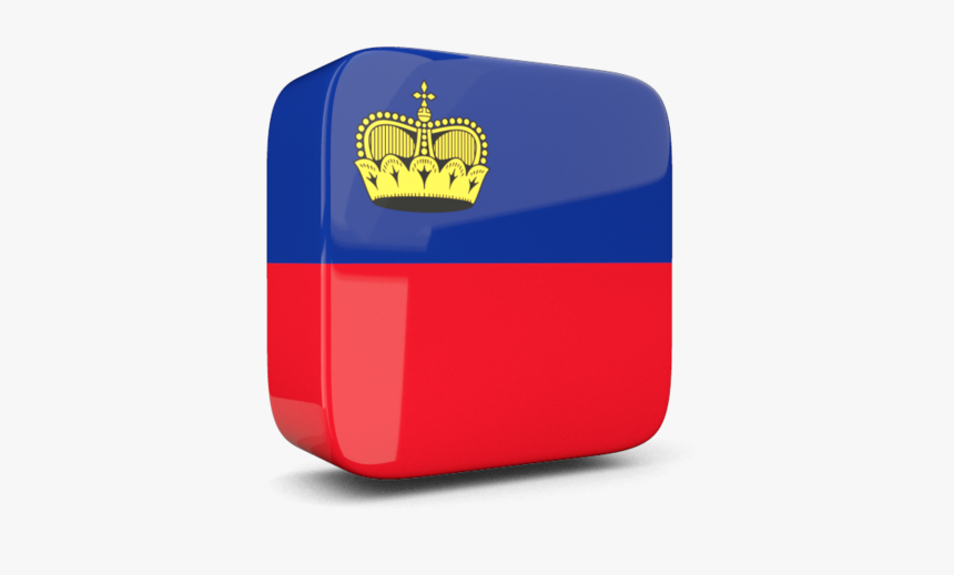 Glossy Square Icon 3d - Flag Of Liechtenstein, HD Png Download