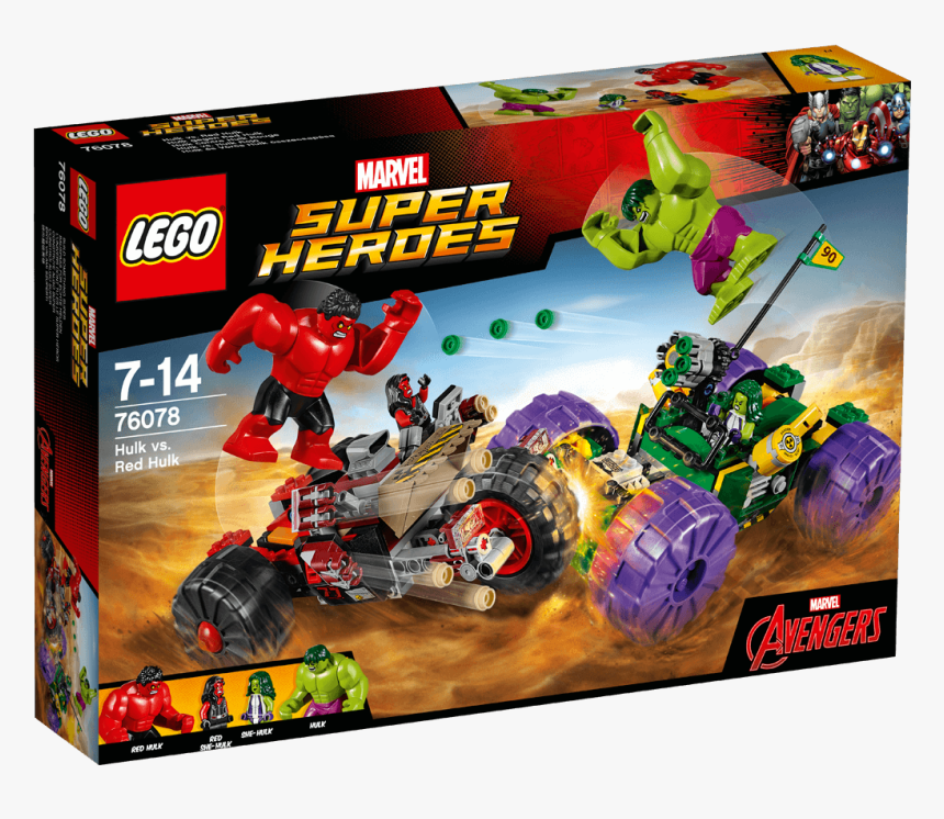 Lego Marvel Super Heroes Hulk Vs - Hulk Vs Red Hulk Lego, HD Png Download