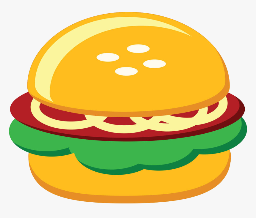Graphic Royalty Free Stock Hamburger Fast Food Chicken - Clip Art Burger Png, Transparent Png