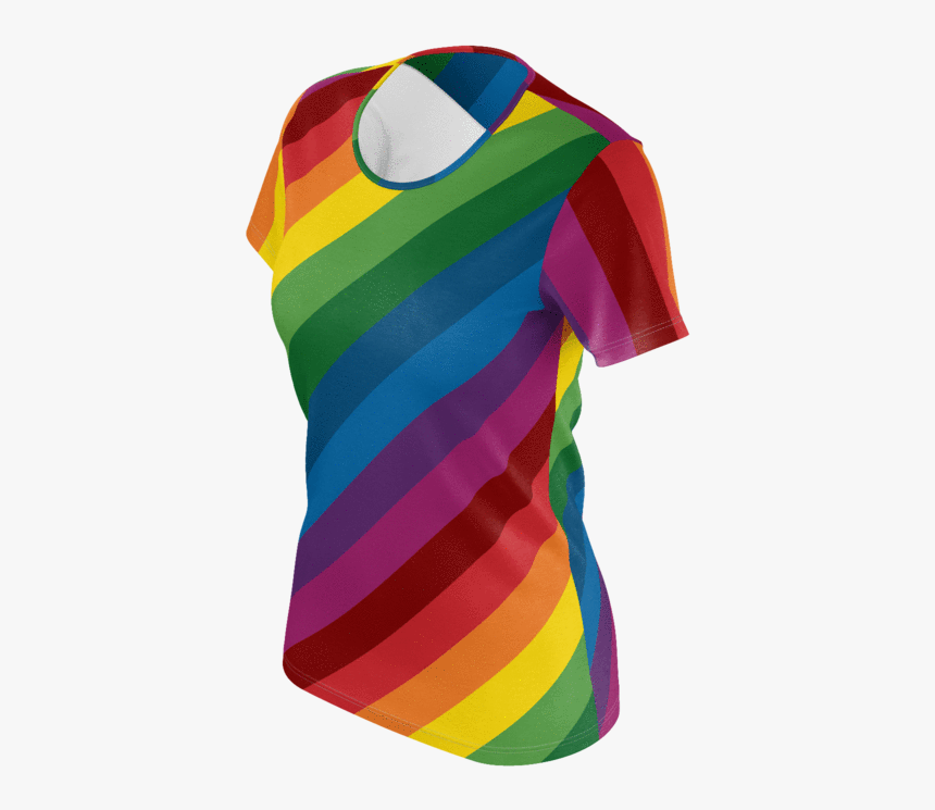 Retrorainbow Diagonal Stripe All Over Print Women S - Graphic Design, HD Png Download