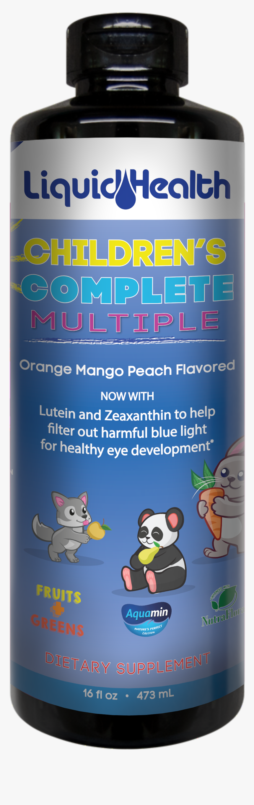 Front Of Children S Complete Multiple Bottle - Liquid Health, HD Png Download