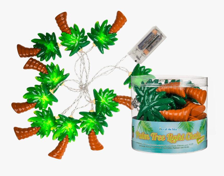 Lichterkette Palme, 10 Leds, 1,65m, Batteriebetrieben - Guirnaldas De Luces Palmera, HD Png Download