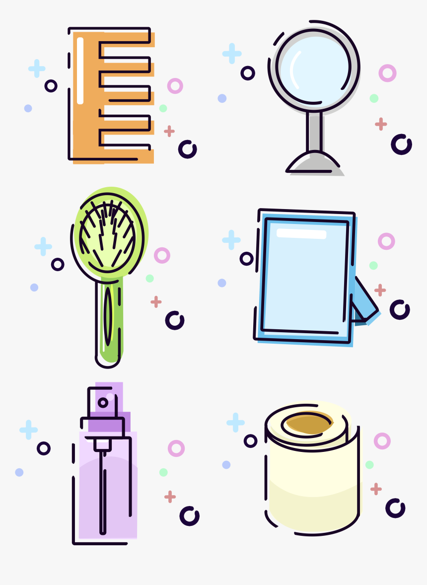 Mbe Daily Necessities Hand Painted Cartoon Png And, Transparent Png