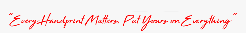 Red Handprint Png, Transparent Png