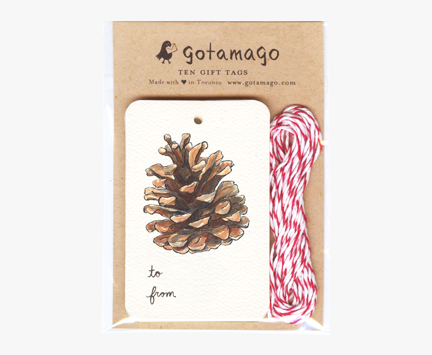 Pinecone Gift Tags, Set Of - Gift, HD Png Download