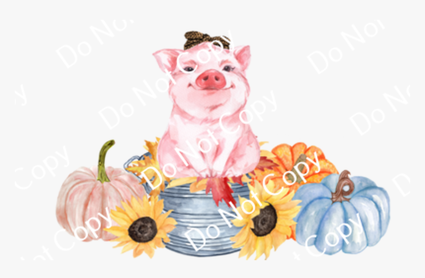 Cds Print N Cut Ready To Apply Fall - Domestic Pig, HD Png Download