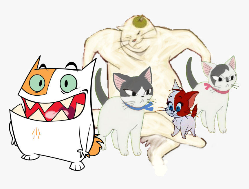 Cat Scratch Cartoon, HD Png Download