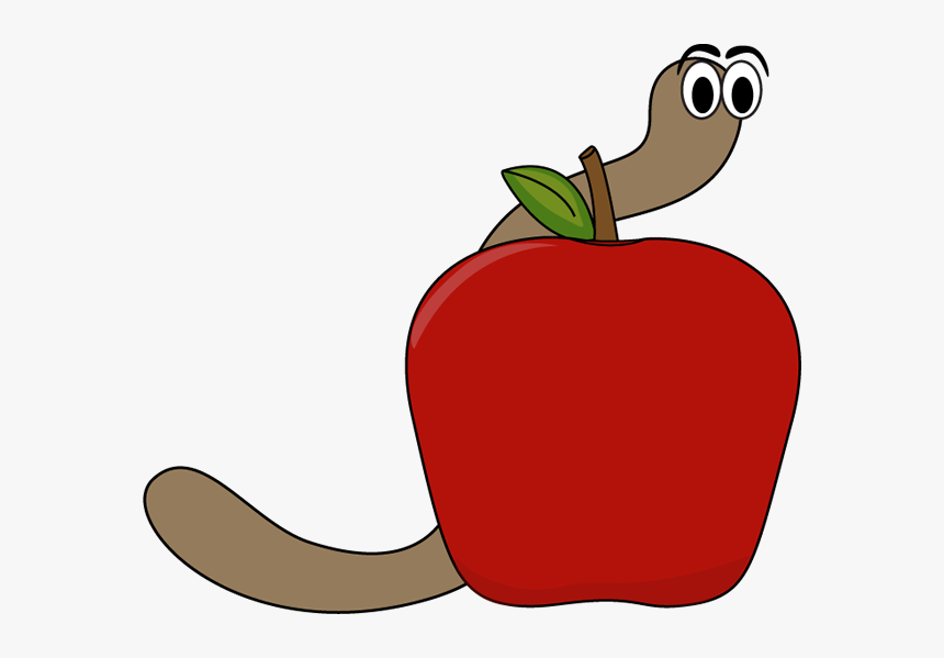 Clipart Of Apple, April And Worm - Mcintosh, HD Png Download