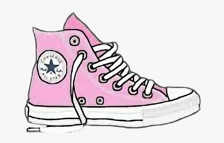 #allstars #tenis #zapatilla #pink #converse #zapato - Converse Png, Transparent Png