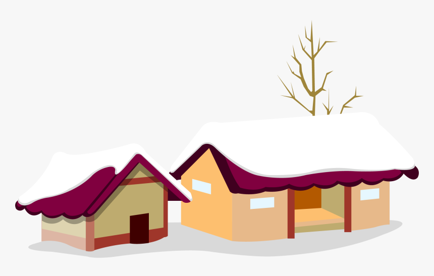 Santa Claus Christmas Village Christmas Card - Christmas Village Pictures Cartoon, HD Png Download