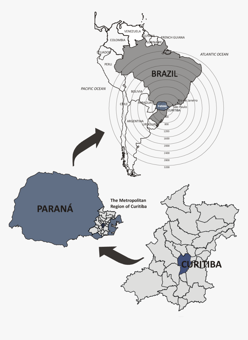 Latitude E Longitude De Curitiba, HD Png Download