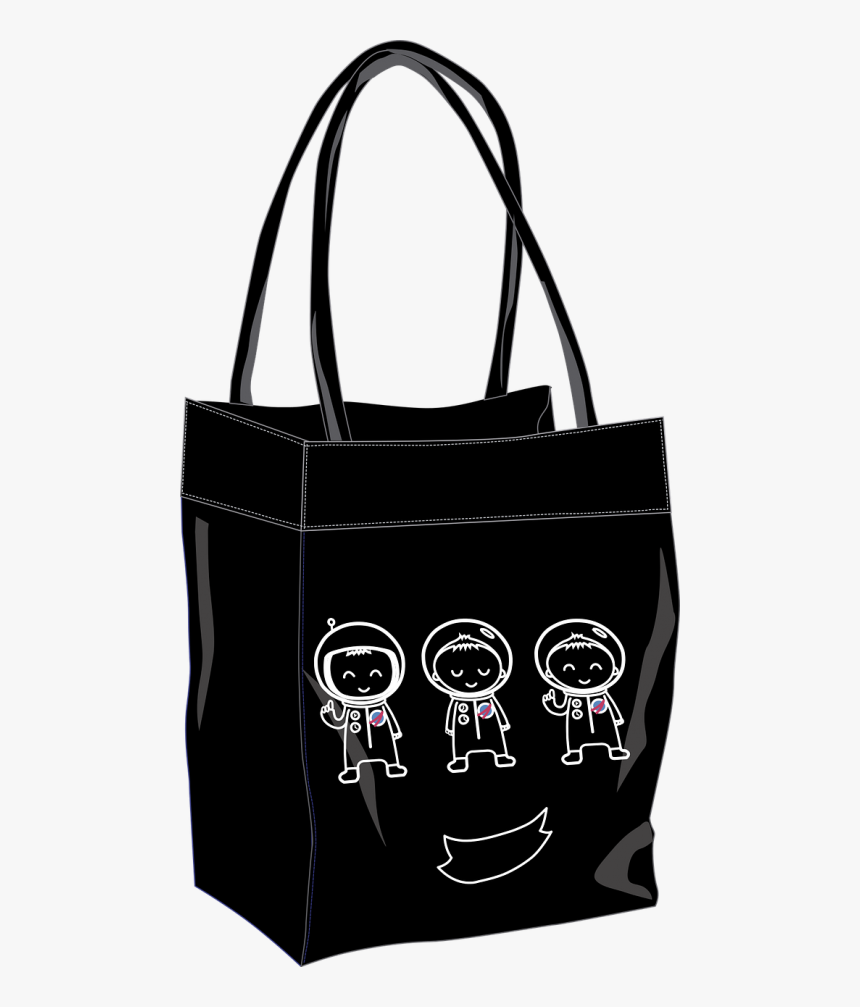 Transparent Astronaut Clipart Black And White - Tote Bag, HD Png Download