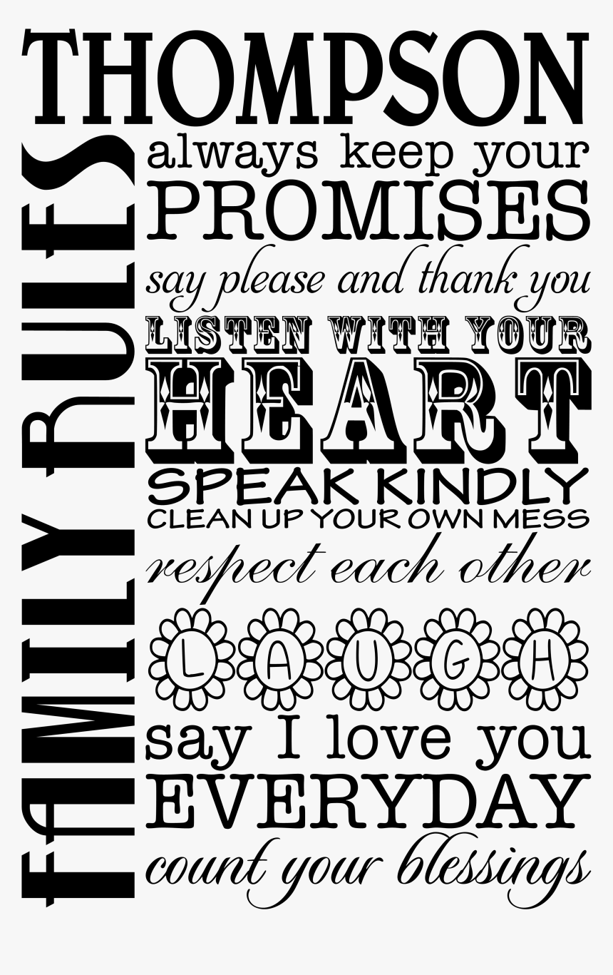 Family Rules , Png Download - Family Rules Png, Transparent Png