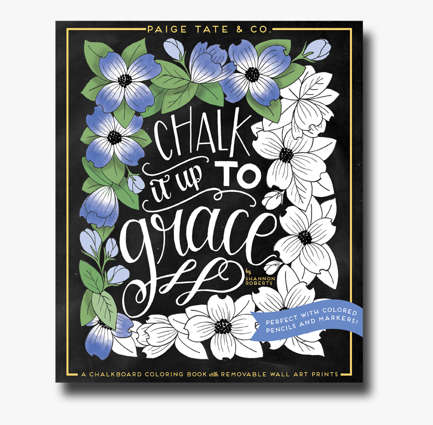 Chalk It Up To Grace Adult Coloring Book - Coloring Book, HD Png Download