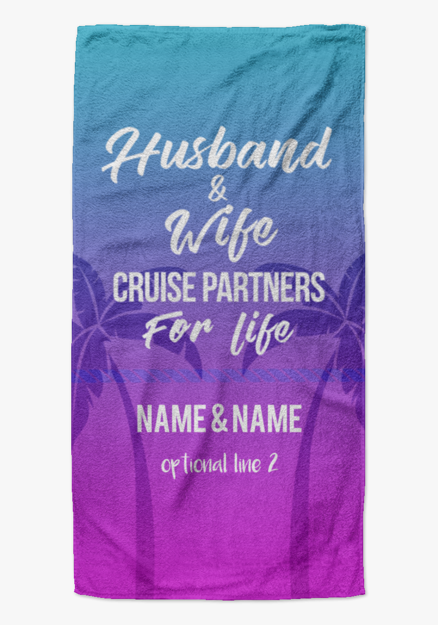 Husband & Wife Cruise Partners Towel - Jeroom Hammertime, HD Png Download