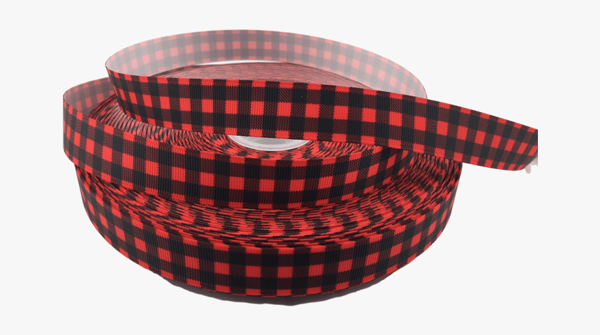 Ribbons [tag] Red Buffalo Plaid Ribbons 7/8″ Grosgrain - Tartan, HD Png Download