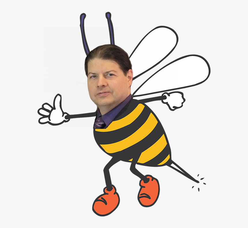 Happy Bee Funny, HD Png Download