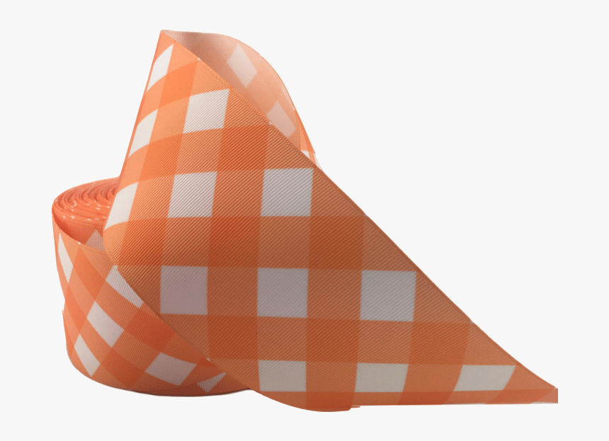 Ribbons [tag] Orange Plaid Ribbons 3″ Grosgrain Ribbons - Stole, HD Png Download