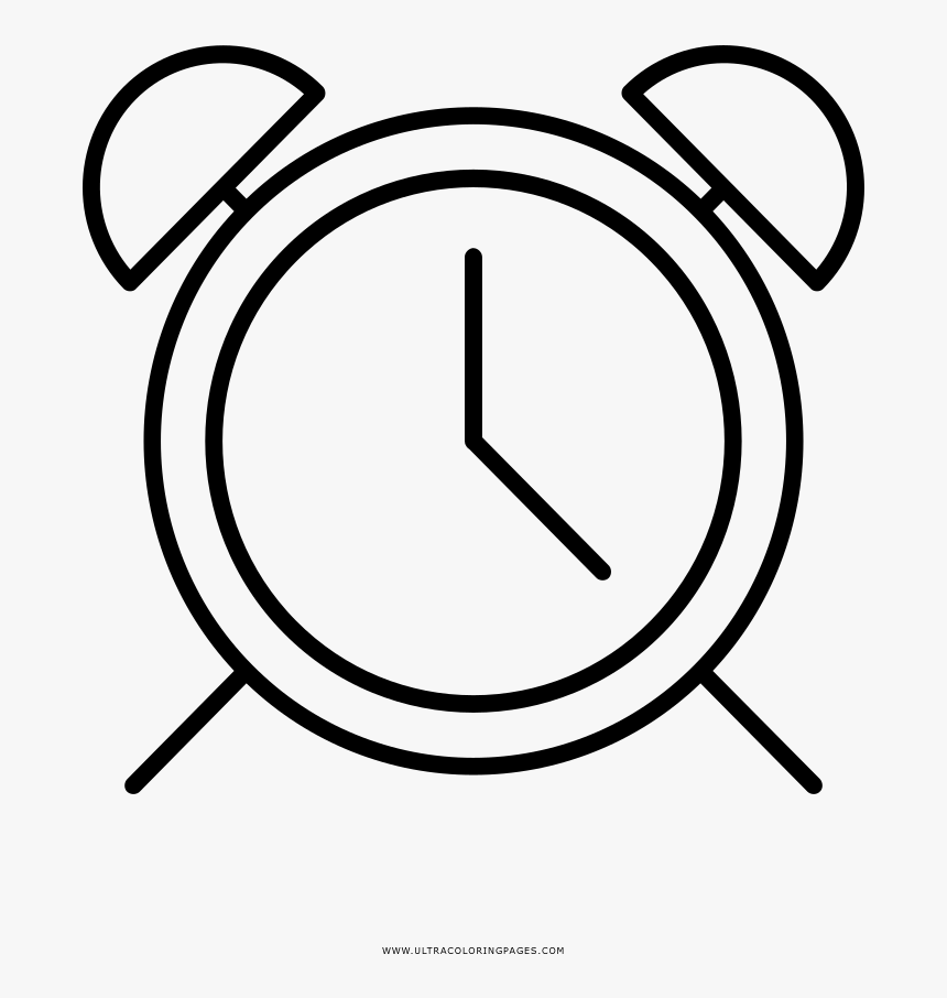 Despertador Página Para Colorear, HD Png Download