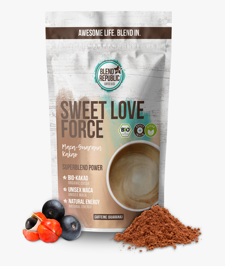 Blend Republic Maca Guarana Kakao Mit Ingredients - Ingredients Kapeng Barako, HD Png Download